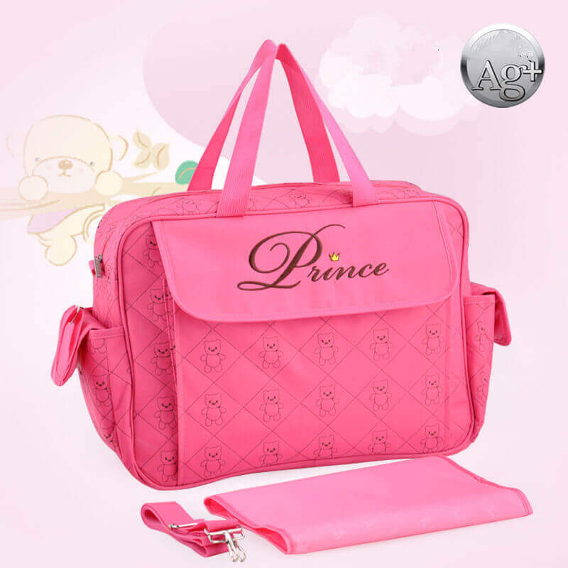 Chic Comfort Premium Crossbody Diaper Tote (Eco-Friendly 600D Fabric)