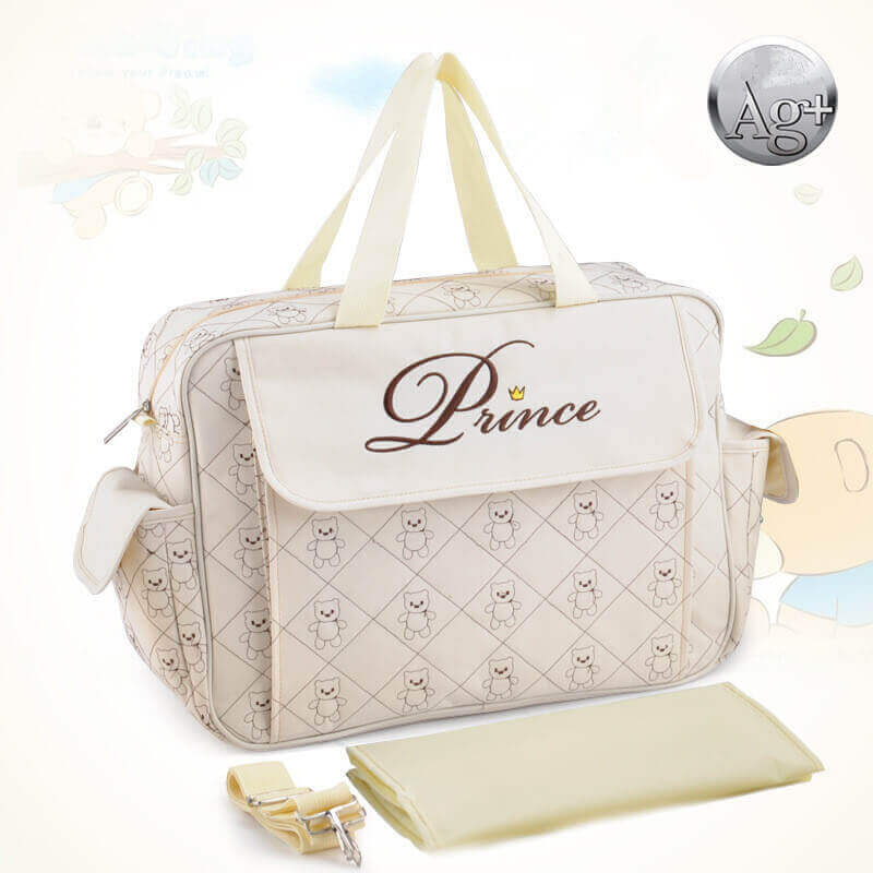 Chic Comfort Premium Crossbody Diaper Tote (Eco-Friendly 600D Fabric)