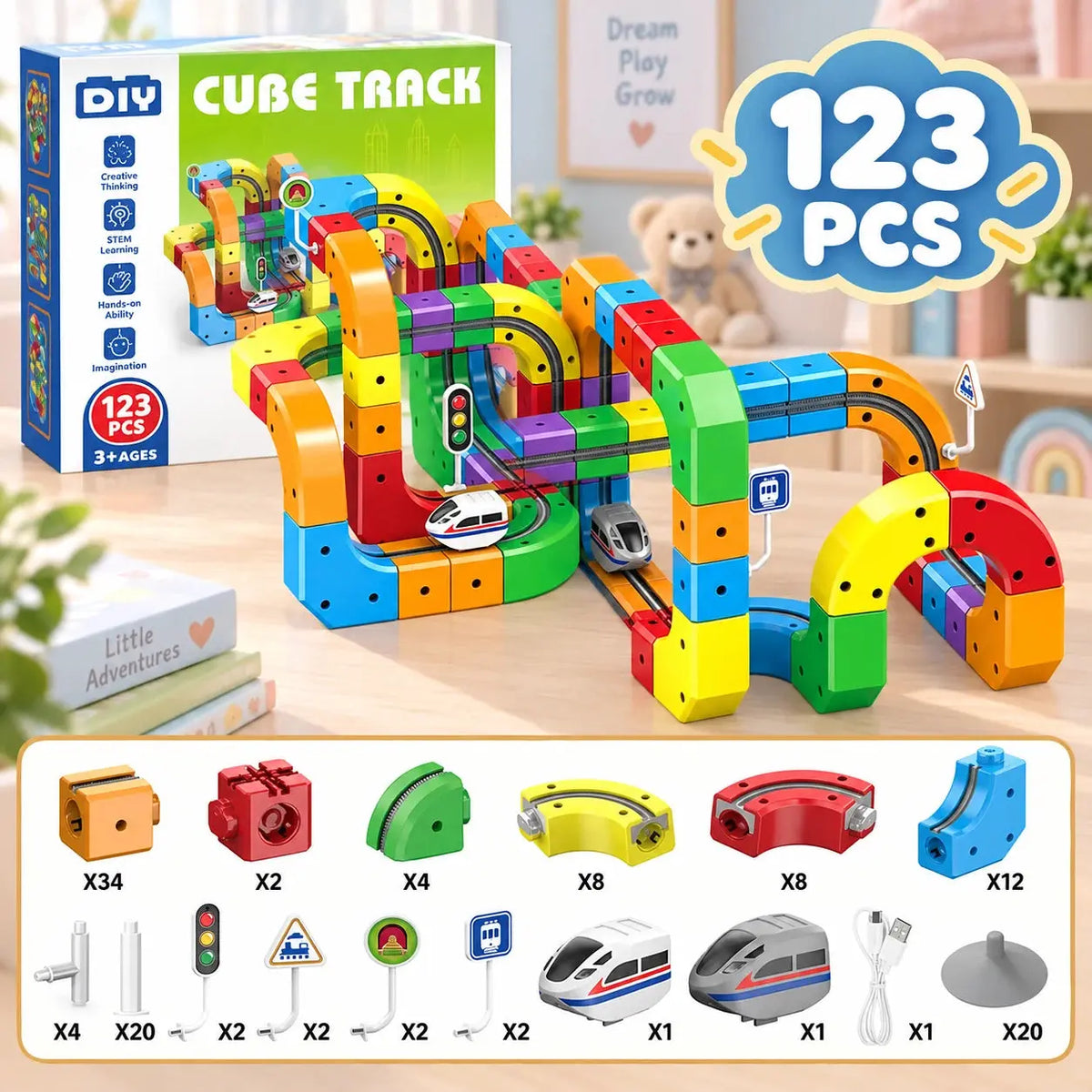 Circuit Train Enfant 3D Anti-Gravité – CubeTrack
