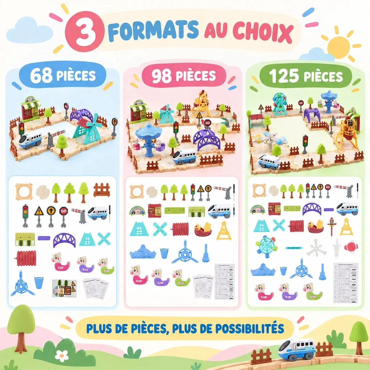 Circuit Train - Parc d'Attractions Modulaire
