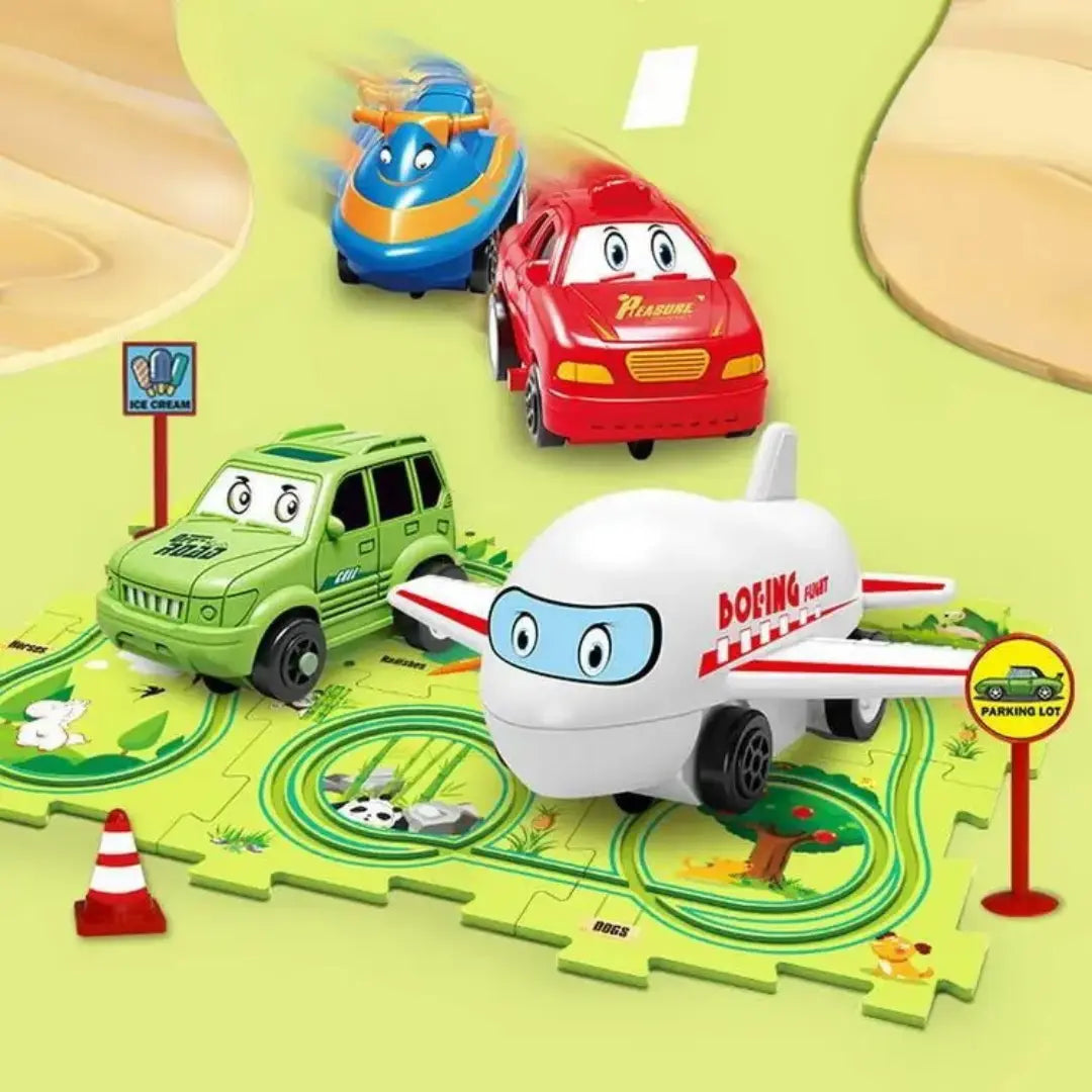 Circuit voiture enfant - RailCar Puzzel