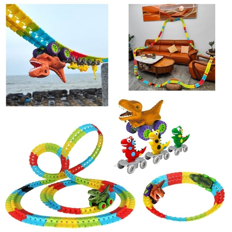Circuit Voiture Dinosaure Suspendu | BabyRex