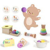 Coffret Jouet en Bois Bébé Montessori 6-9 mois – MontessoriBox