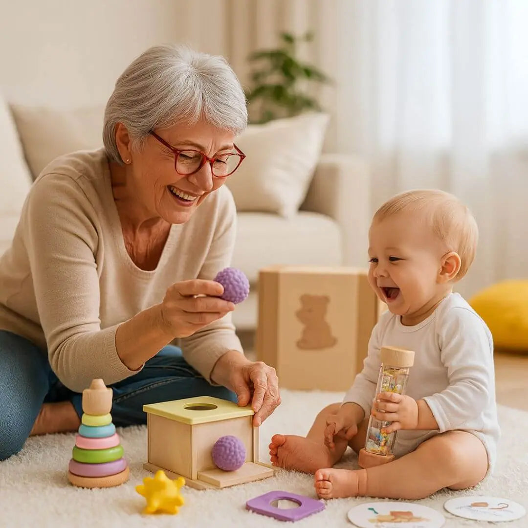 Coffret Jouet en Bois Bébé Montessori 6-9 mois – MontessoriBox