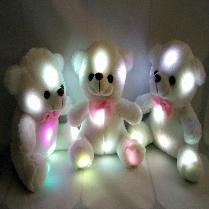 Nounours LED Phosphorescent (Veilleuse Peluche Douce)