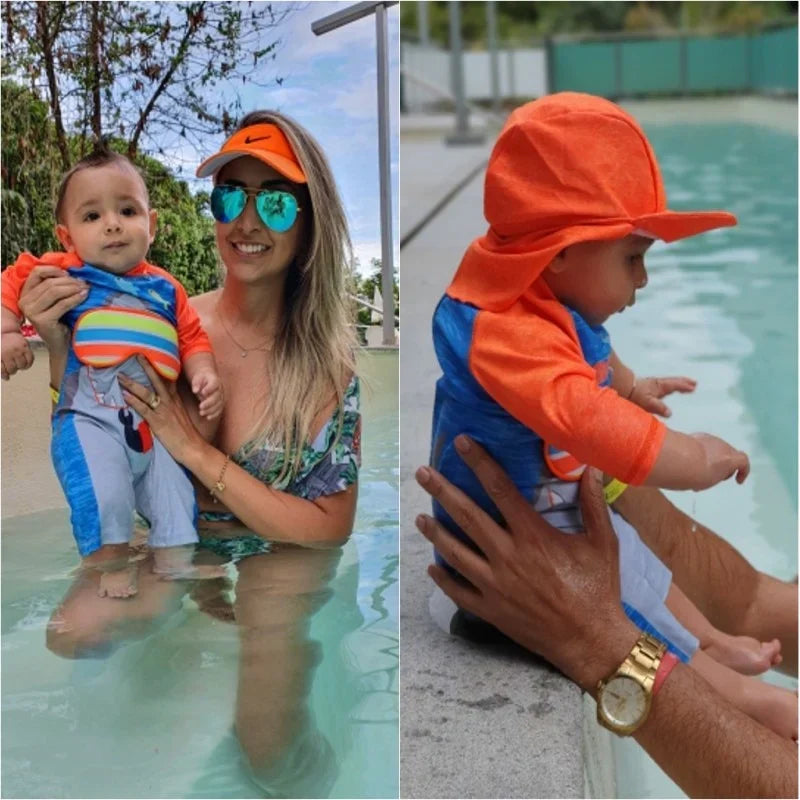 Combinaison Anti Uv Bébé pour Garçon et Fille à Motif d'Animaux