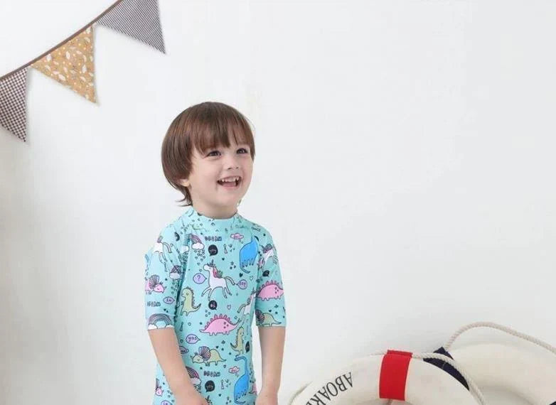 Combinaison Anti Uv Bébé pour Garçon et Fille à Motif d'Animaux
