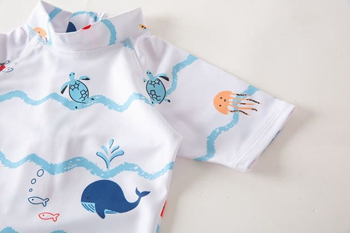 Combinaison Anti Uv Bébé pour Garçon et Fille à Motif d'Animaux