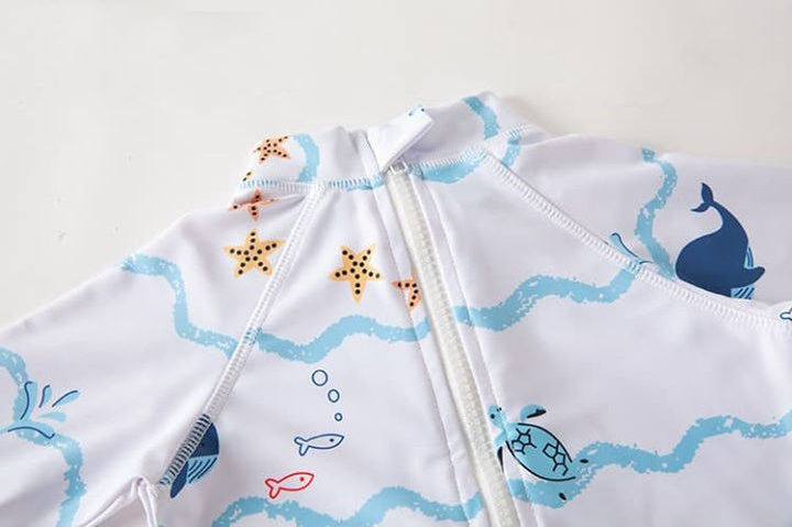 Combinaison Anti Uv Bébé pour Garçon et Fille à Motif d'Animaux