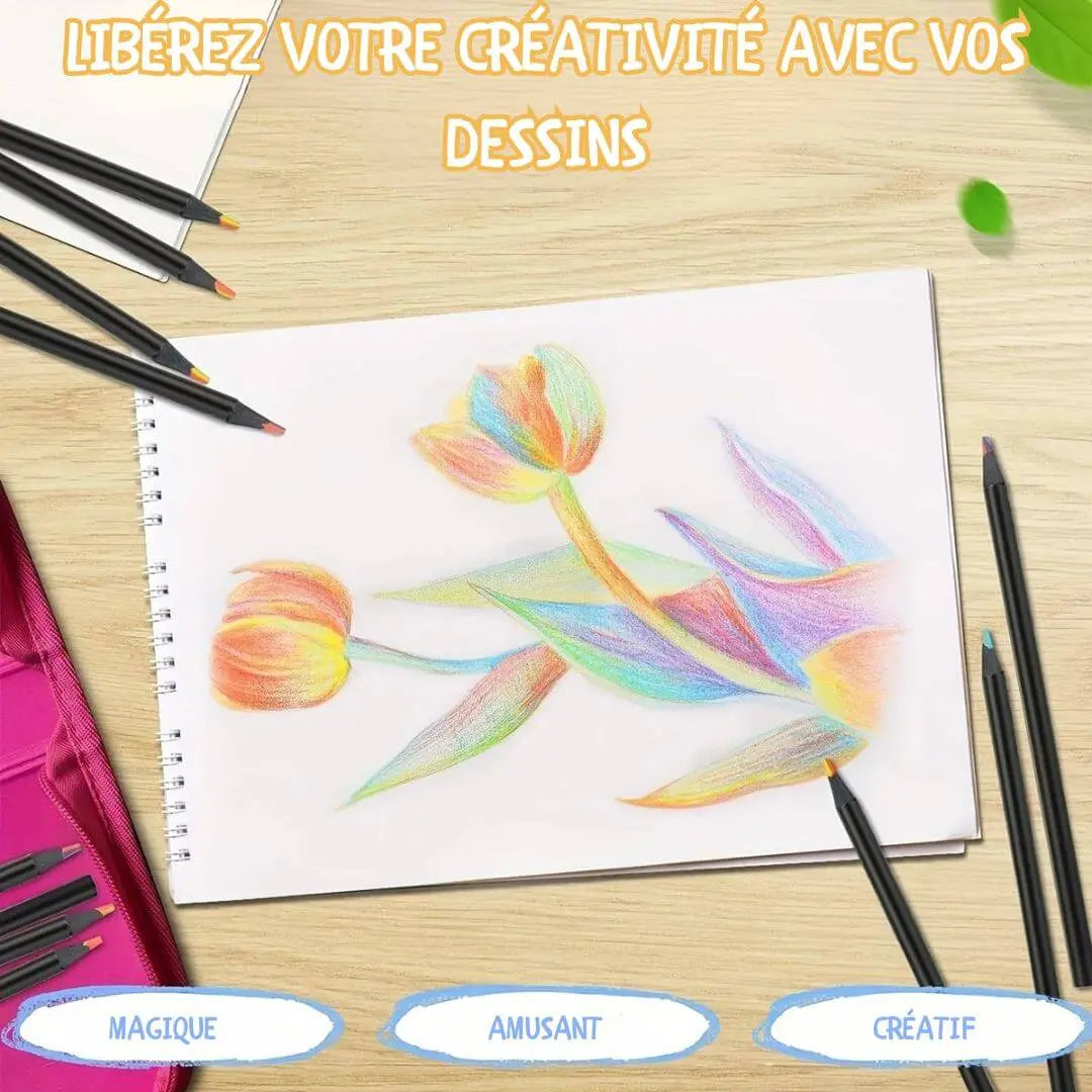 Crayon de Couleur Arc-en-Ciel 7 en 1 – RainbowSketch