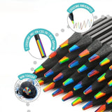 Crayon de Couleur Arc-en-Ciel 7 en 1 – RainbowSketch