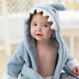 Peignoir à capuche Critter Comfort en coton biologique (serviette éponge sans produits chimiques)