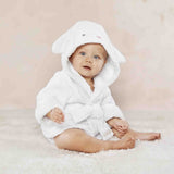 Peignoir à capuche Critter Comfort en coton biologique (serviette éponge sans produits chimiques)