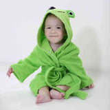 Peignoir à capuche Critter Comfort en coton biologique (serviette éponge sans produits chimiques)