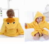 Peignoir à capuche Critter Comfort en coton biologique (serviette éponge sans produits chimiques)
