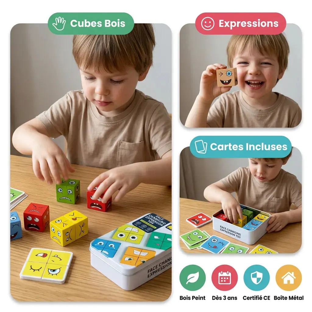 Cube Montessori Rubiksy – Jeu Éducatif – Dès 3 Ans