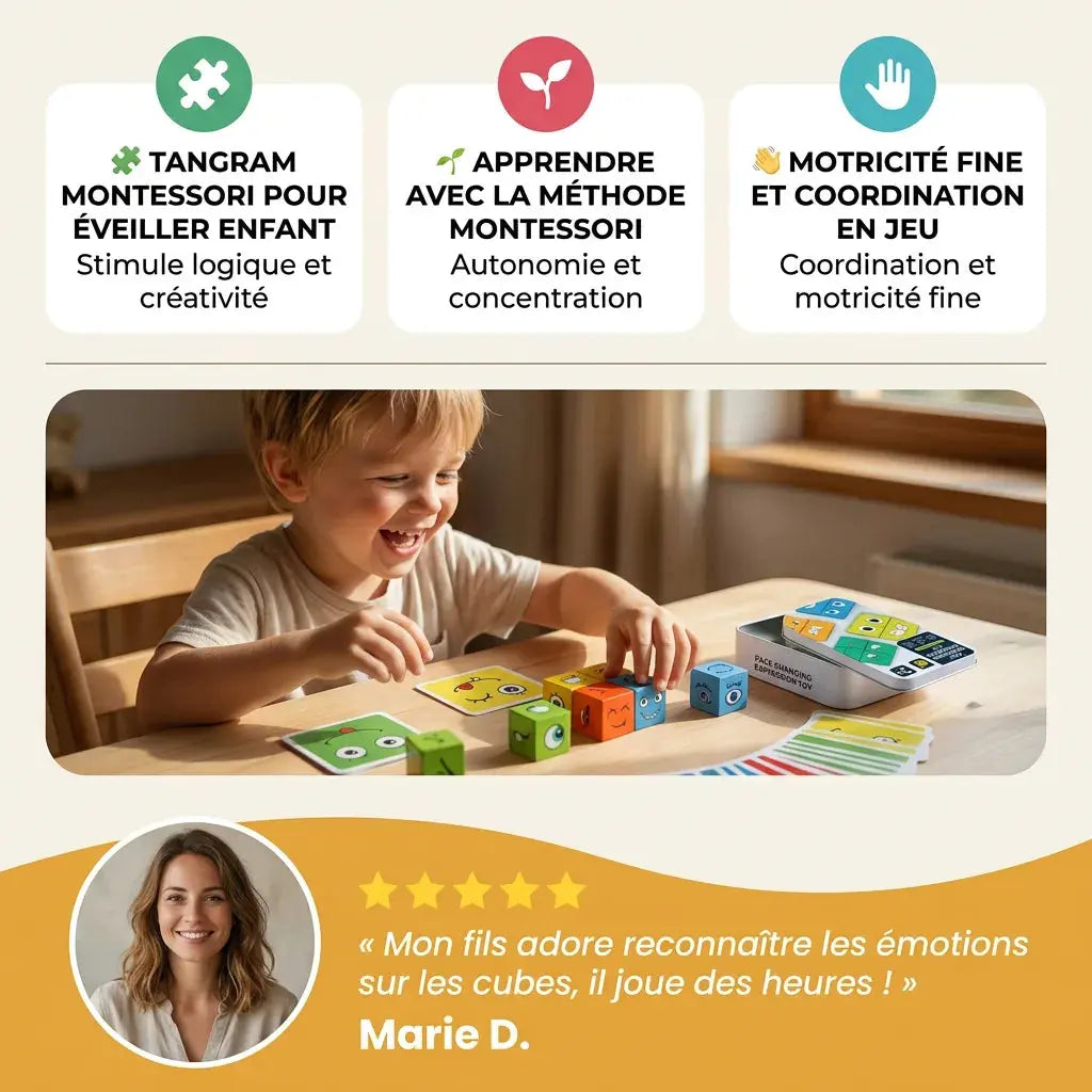 Cube Montessori Rubiksy – Jeu Éducatif – Dès 3 Ans