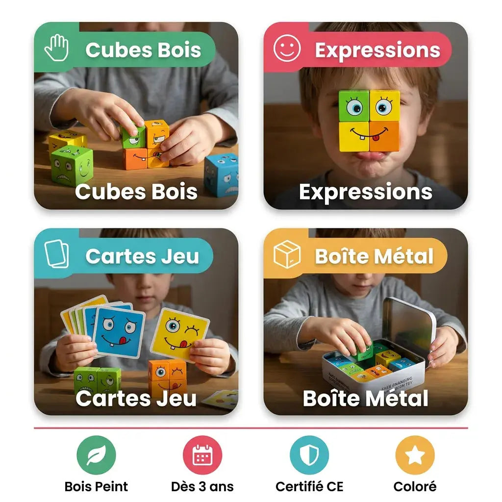 Cube Montessori Rubiksy – Jeu Éducatif – Dès 3 Ans