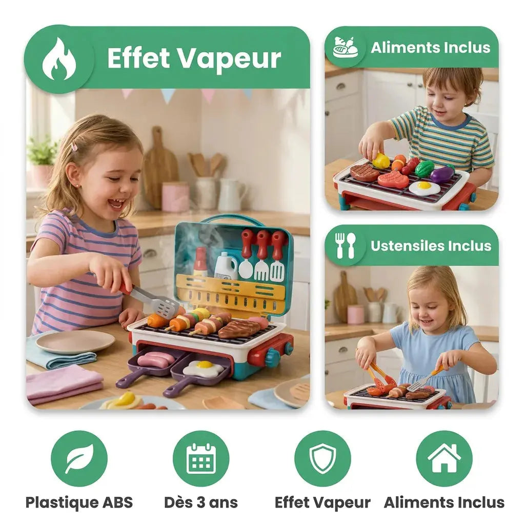 Cuisine BBQ Enfant – Effet Fumée – Aliments Magiques