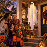 Déco Halloween Extérieur – Fantôme Suspendu Lumineux sur Balançoire