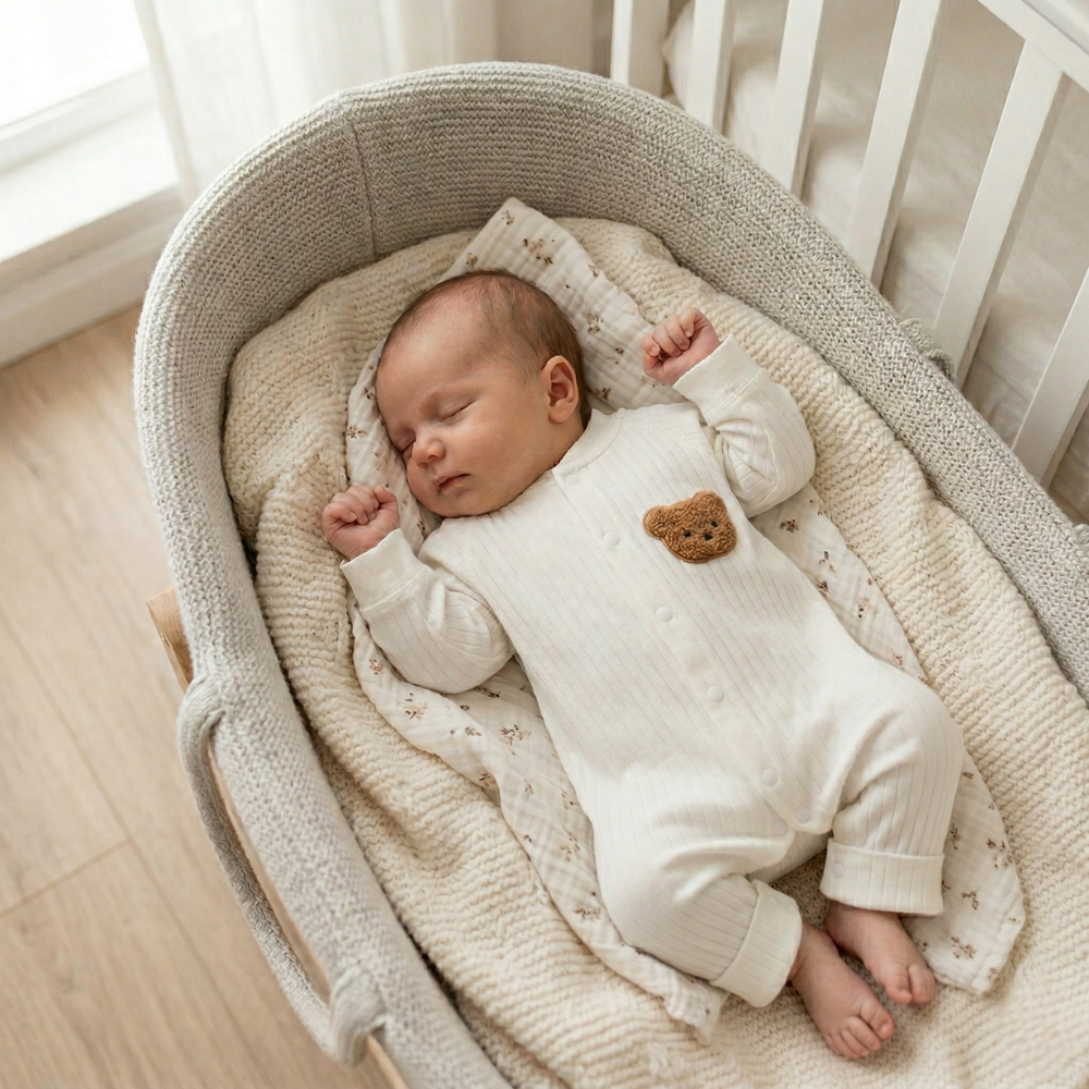 Combinaison Bébé Coton Confort - Ourson