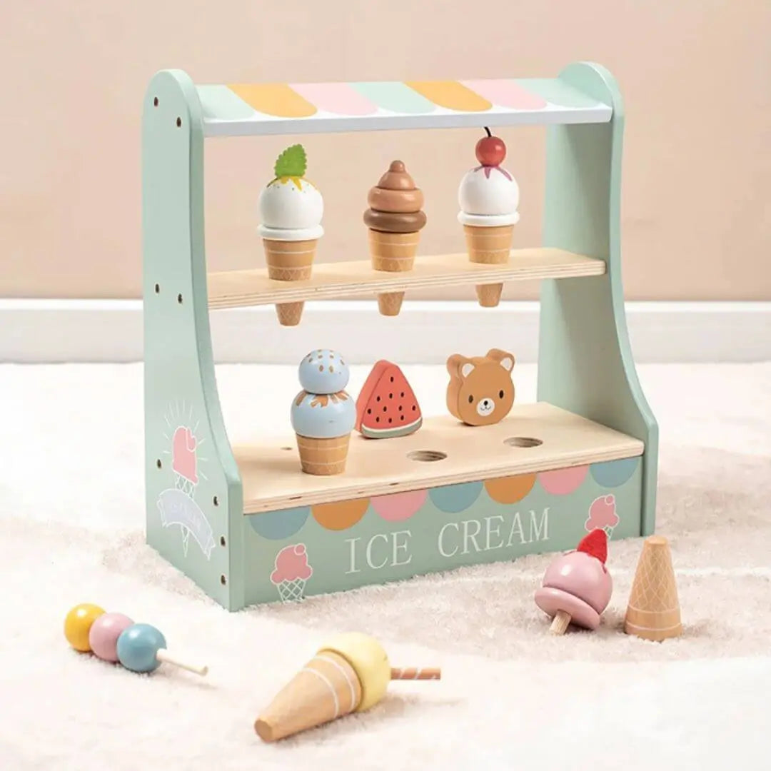 Dinette en bois – Ensemble Comptoir de Crème Glacée WOUG