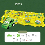 Puzzle circuit de voiture pour enfant / PuzzleCircuitÉducatif