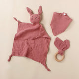 Doudou en mousseline | ensemble de 3 pièces
