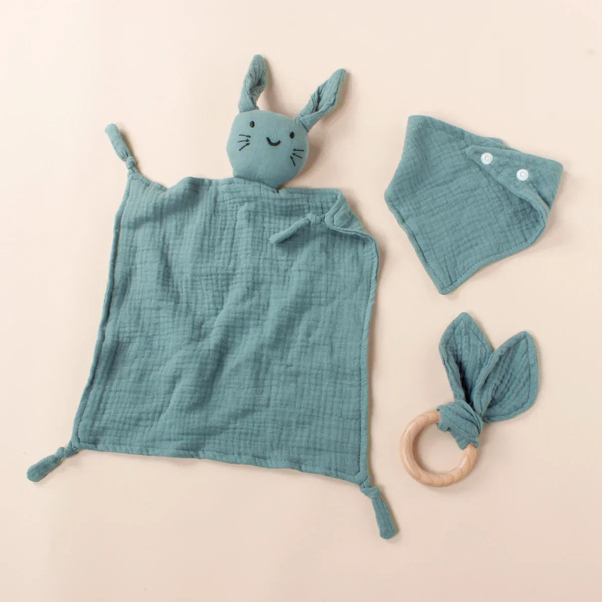 Doudou en mousseline | ensemble de 3 pièces