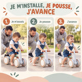 Draisienne Bébé 4 Roues Montessori