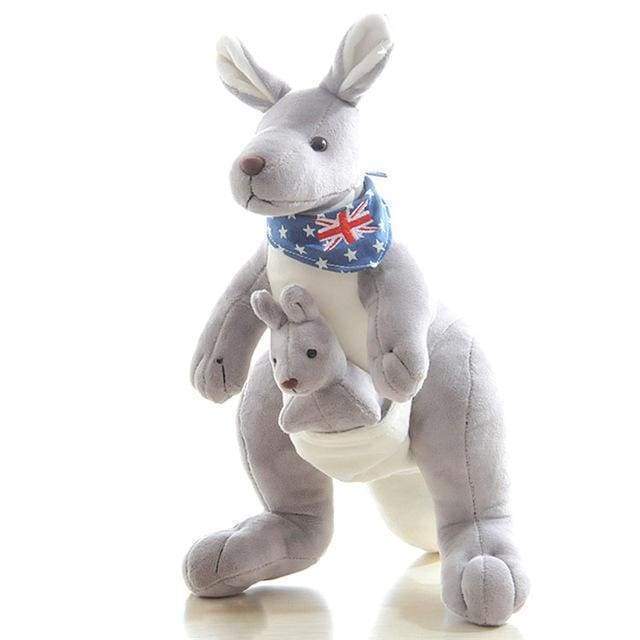 Compagnon Peluche Kangourou Écologique (Jouet Animal en Peluche Douce)