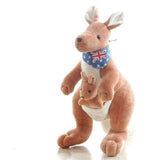 Compagnon Peluche Kangourou Écologique (Jouet Animal en Peluche Douce)
