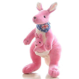Compagnon Peluche Kangourou Écologique (Jouet Animal en Peluche Douce)