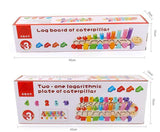 EduColor Montessori Wooden Math & Shape Puzzle Board (All-in-One Learning Center)