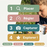 Microscope Enfant Écran 5cm Zoom 1000x – Dès 6 Ans