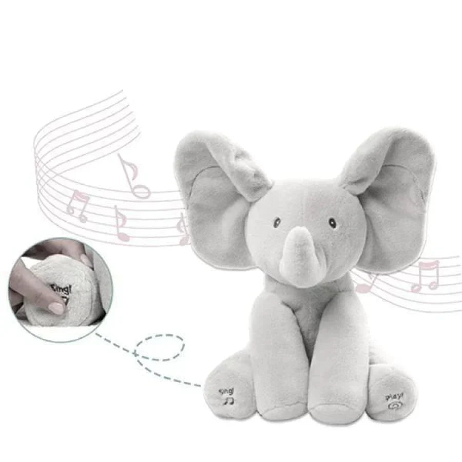 Éléphant Cache-Cache Musical aux Oreilles Magiques