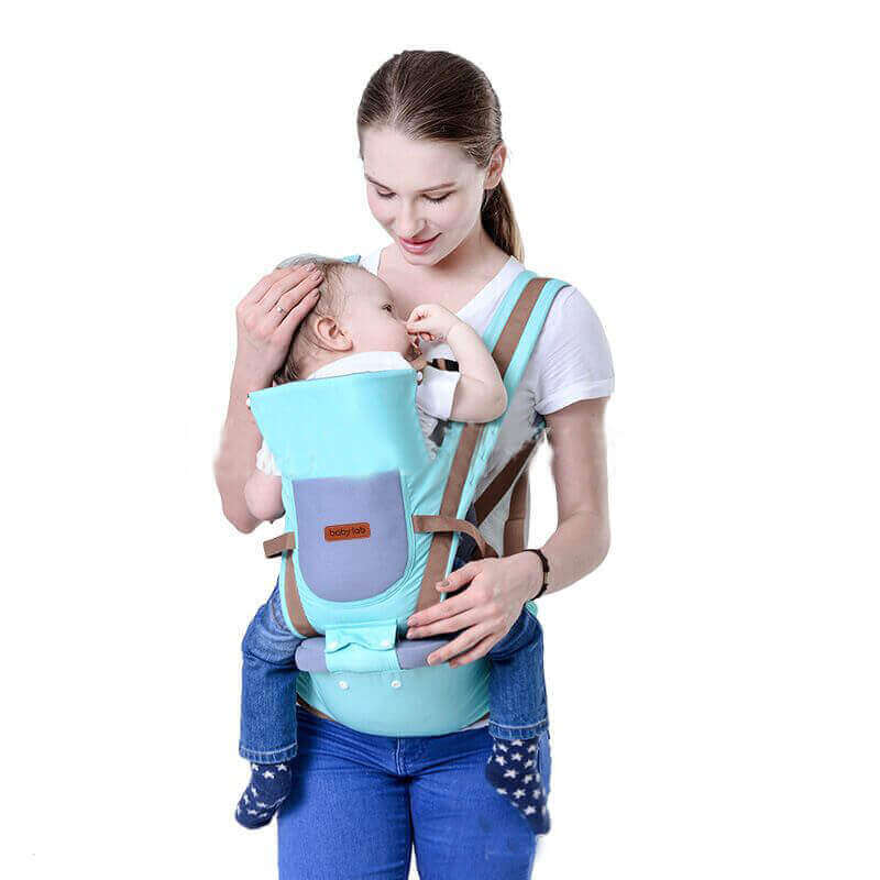 Porte-bébé ergonomique EmbraceMates avec siège de hanche (Position M Kangourou et soutien du dos)