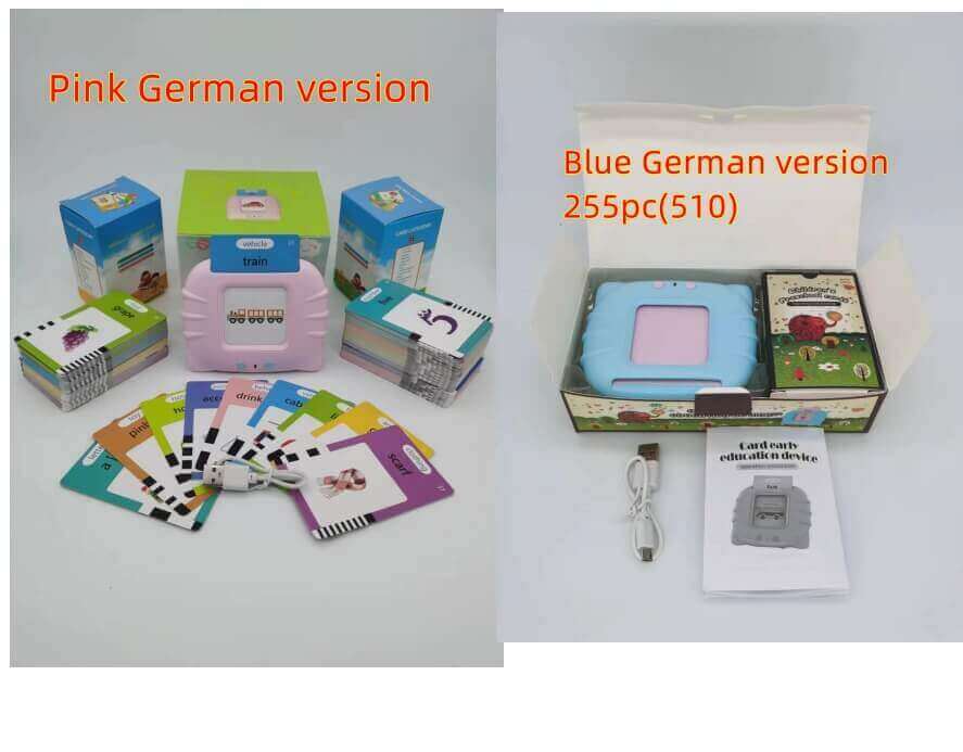 Cartes Flash Audio Bilingues Intelligentes (Jouet d'Apprentissage Sans Écran)
