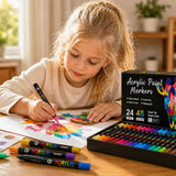Feutres Acryliques – 48 à 168 Couleurs – Prêt à l'emploi