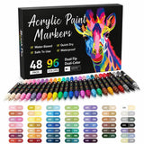 Feutres Acryliques – 48 à 168 Couleurs – Prêt à l'emploi
