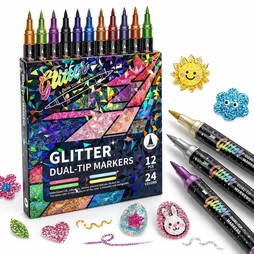 Feutres Shimmer Pailletés – Effet Scintillant