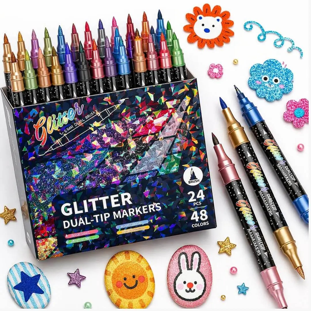 Feutres Shimmer Pailletés – Effet Scintillant