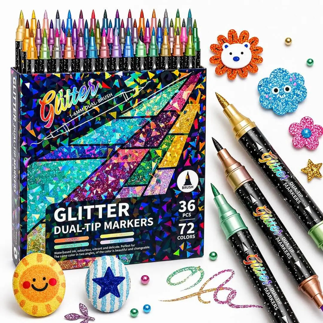 Feutres Shimmer Pailletés – Effet Scintillant