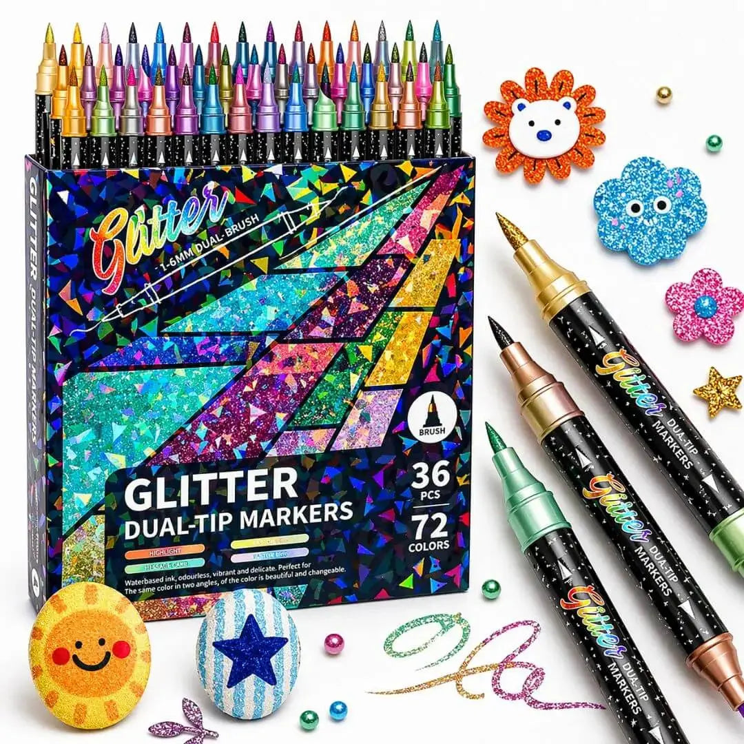 Feutres Shimmer Pailletés – Effet Scintillant