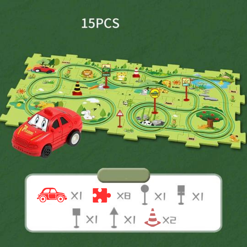 Puzzle circuit de voiture pour enfant / PuzzleCircuitÉducatif