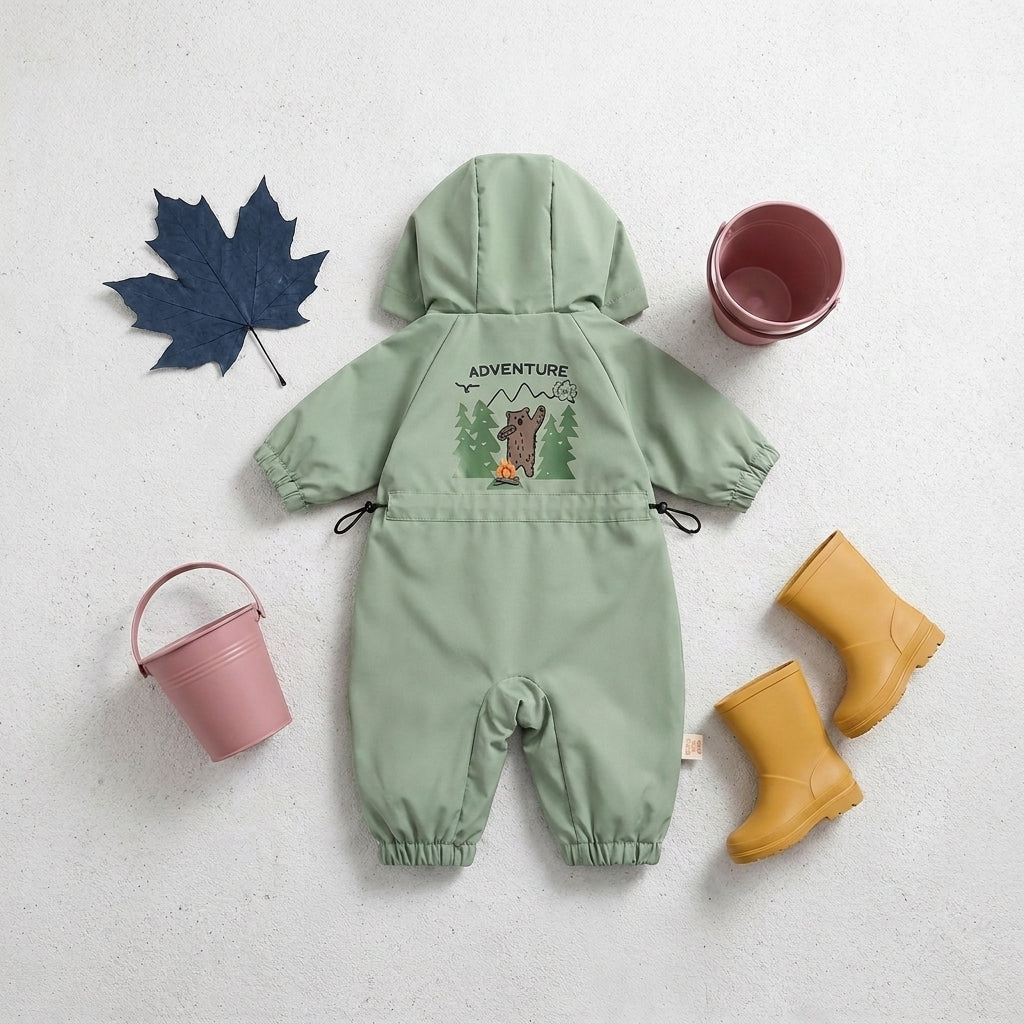 Combinaison de pluie bébé à capuche - Edgar