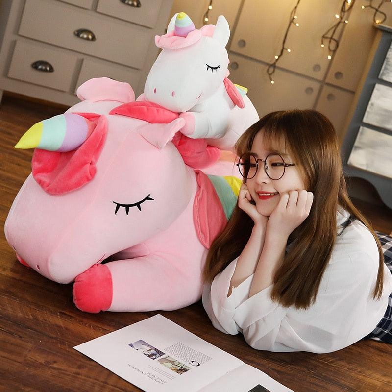 Licorne géante en peluche pour enfant
