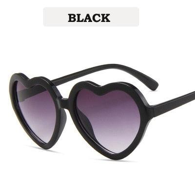 Lunettes de soleil rétro en forme de coeur