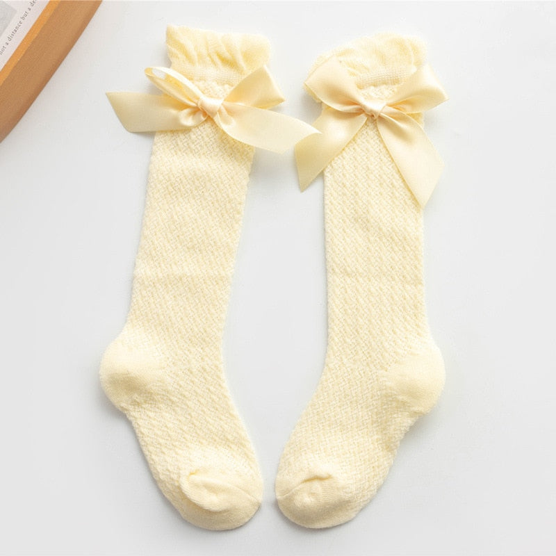 Chaussettes Hautes à Papillon pour Bébé Fille
