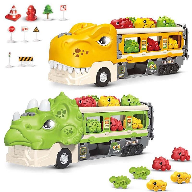 Camion Dinosaure avec Voitures